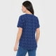 thumbnail image 2 of Blusa Mujer Manga Corta Botones Navy Corona, 2 of 5