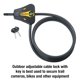 thumbnail image 2 of Cable Lock Master Lock 8419DPF Python con llave de 1,8 m, 2 of 7