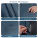 thumbnail image 3 of Parche de reparación de cuero BSZHTECH azul autoadhesivo, 3 of 6