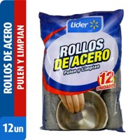 Rollo De Acero Sin Jabón Bolsa 12 Un Lider