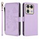 thumbnail image 2 of Funda Cartera Mariposa para [Motorola Edge 50 Ultra 5G] con Soporte y Cremallera Morado claro, 2 of 6