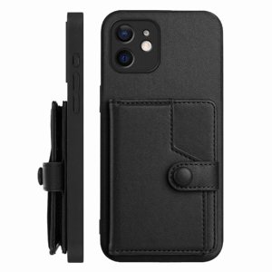 Foxdock Funda Para Iphone 12 Mini Con Bloqueo Rfid - Diseño Elegante Con Cierre De Botón