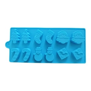 Genérico - Moldes De Chocolate Moldes Silicona Chocolate Navidad Media