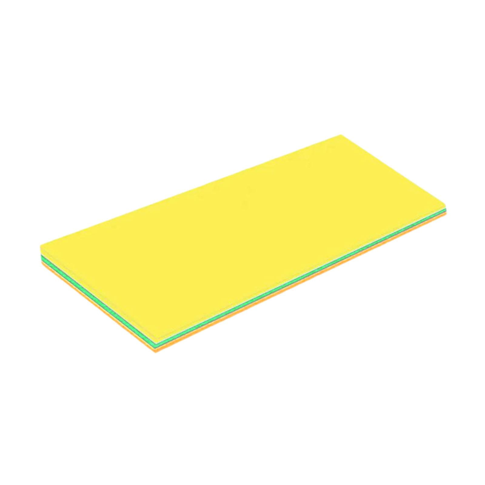 Magideal - Colchoneta Flotante De Agua, Colchón Enrollable, Piscina, Balsa Flotante, Tumbona Relajante Para Jugar A Los Niños, Flotador Para Paseos En Bote Por E Amarillo Verde Naranja