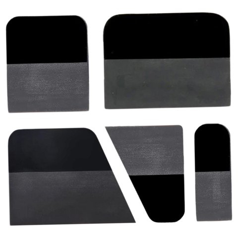 Ioensy - 5 Piezas De Accesorios Genéricos De Escobilla De Goma Ppf Para Película Protectora De Pintura De Espejo Negra