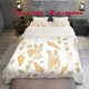 thumbnail image 1 of 3pcs Cartoon Rabbit Themed Bedding Set Duvet Cover and Pillowcases, 1 of 5