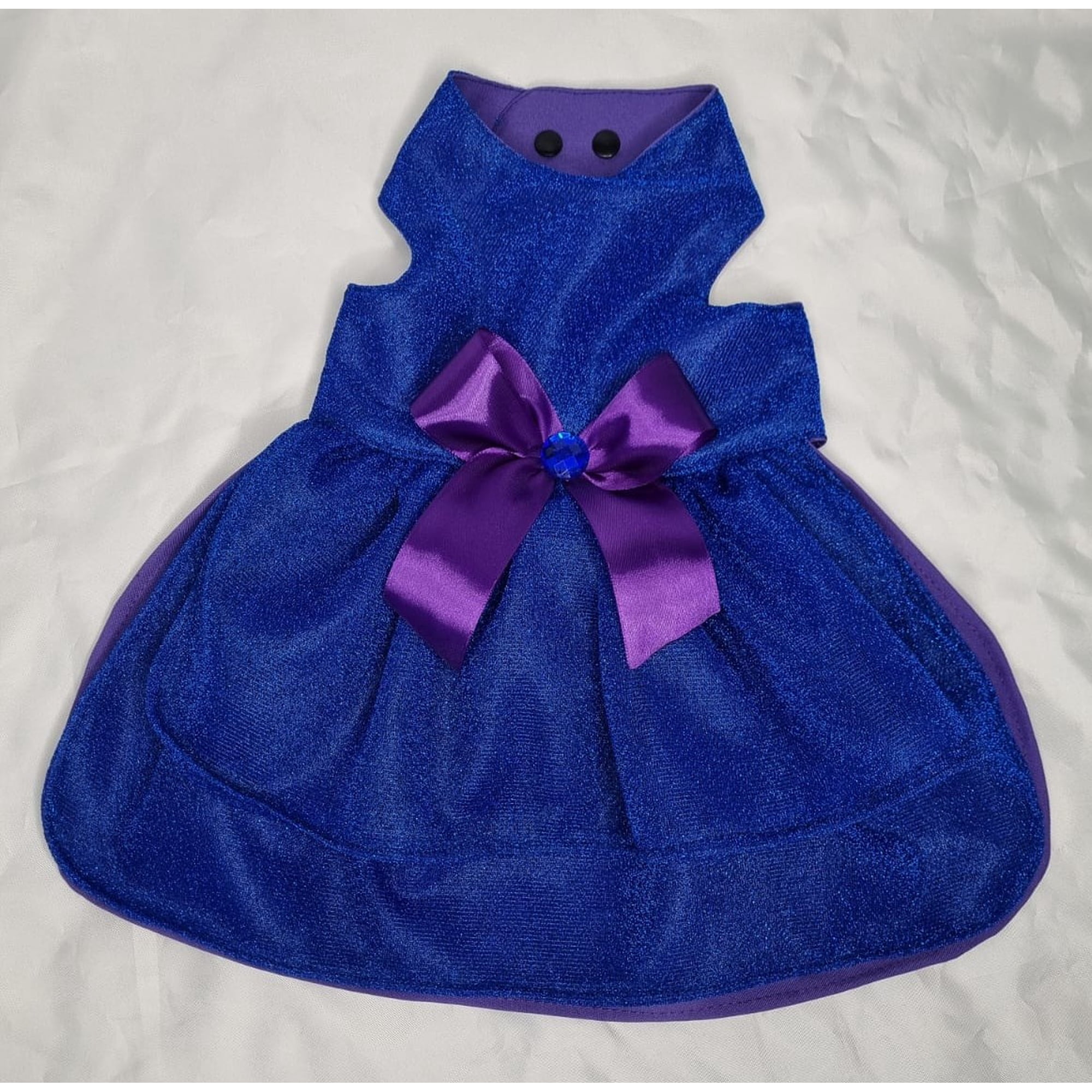 Vestido mascota ajustable azul brillante talla M