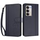 thumbnail image 3 of Funda Cartera Trébol para Xiaomi Redmi 15 4G/5G con Ranuras Tarjetas y Carga Inalámbrica Azul oscuro, 3 of 6