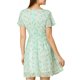 thumbnail image 2 of Vestido de Chifón con Cremallera y Cordones de Manga Corta Acampanada con Escote en V Floral para Mujer de INSPIRE CHIC en Verde Claro, 2 of 8