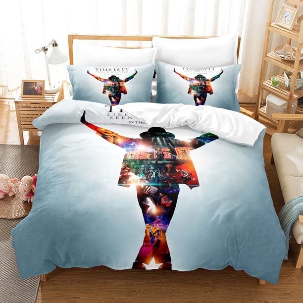 Michael Jackson Bedding Set Single Twin Full Queen King Size Michael Joseph Jackson Bed Set Aldult Kid Bedroom Duvetcover Sets Bed Sheets