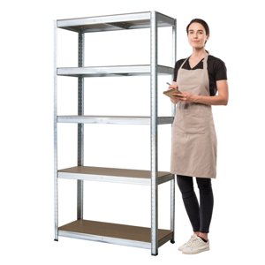 Prochef - Estante Acero Galvanizado 90X40X180 Cm. Cap 875 Kg