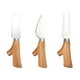 thumbnail image 3 of Juego De Cuchillos Para Queso De 3 Piezas Mango De Madera Para Utensilios De Cocina De Panadería Uso Doméstico, 3 of 3