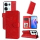 thumbnail image 3 of Funda tipo cartera FOXDOCK para OPPO Reno 8 Pro 5G , diseño girasol en relieve, cuero PU, cierre magnético, soporte y tarjetero, 3 of 5