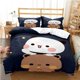 thumbnail image 1 of x133 Bed SheetsBubu Dudu Cartoon Bear Panda Duvet Cover Kawaii Bedding Set Soft Polyester Digital Printed Duvet Cover and Pillowcase 3-Piece Bedding Set (1 Duvet Cover + 2 Pillow Shams) nj133, 1 of 5