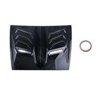 Magideal - Cubierta Decorativa Para Capó De Ventilación De Capó De Entrada De Flujo De Aire, Accesorios Automotrices De Alto Rendimiento, Universal, Fácil Instal Negro