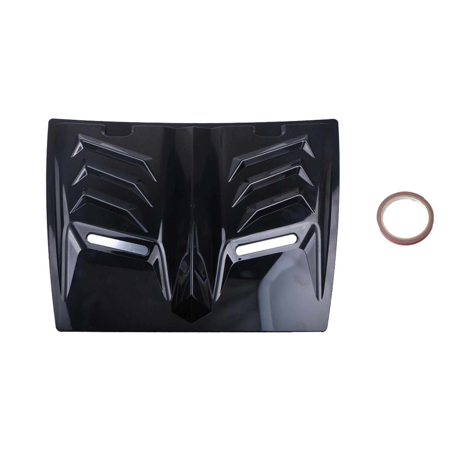 Magideal - Cubierta Decorativa Para Capó De Ventilación De Capó De Entrada De Flujo De Aire, Accesorios Automotrices De Alto Rendimiento, Universal, Fácil Instal Negro