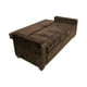 thumbnail image 2 of Sofa Cama Milano Tres Posiciones Felpa Chocolate, 2 of 3