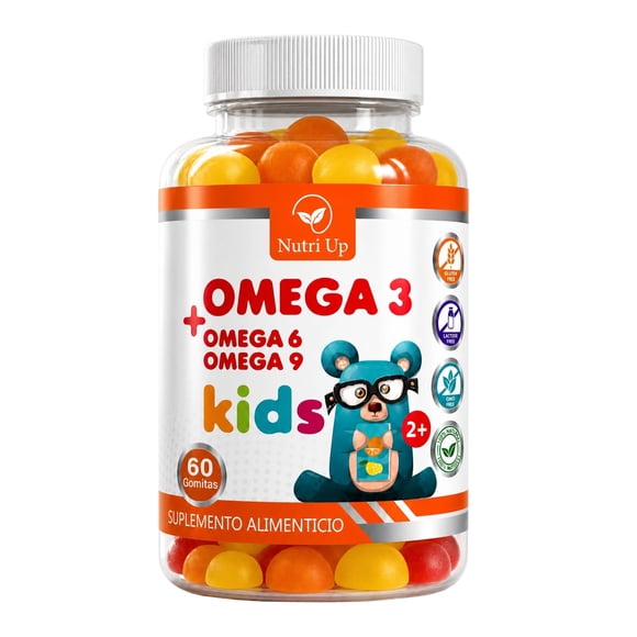 Gomitas Veganas Omega 3 Kids sin Gluten 60 Unidades