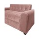 thumbnail image 2 of Sofa Dos Cuerpos Brazo Redondo Felpa Palo Rosa, 2 of 3