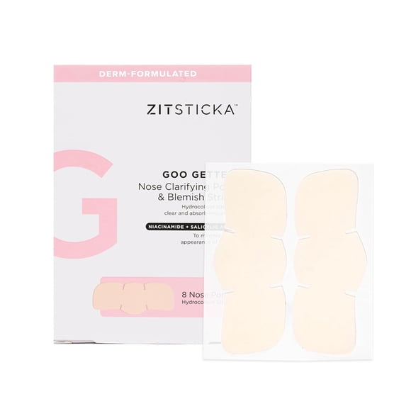 Parches para espinillas, hidrocoloide ZitSticka, para rostro (8 unidades) y nariz
