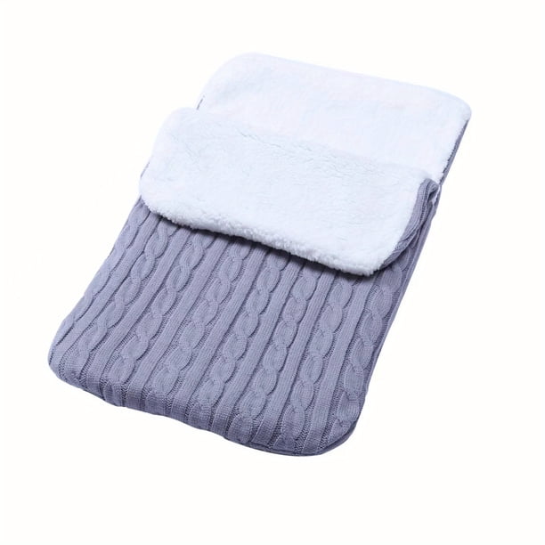 Baby Fleece Sleeping Bag, Baby Thick Knitted Warm Sleeping Bag, Woolen Trolley Sleeping Bag