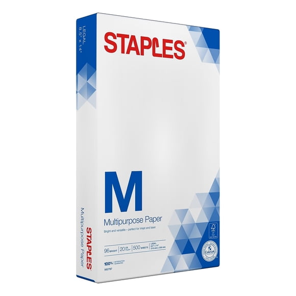 Hojas de Papel Tamaño Legal 22x36cm 20lb 500 Hojas