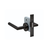 Stark Design - Cerradura De Embutir Función Simple Paso. Manillas Modelo: Tutu. (Negro Mate). Sku: Sde240-Bl.Kit.Tutu