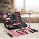 thumbnail image 2 of Set De Herramientas Manuales 39 Pcs Con Caja Rosadas, 2 of 4