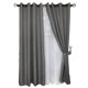 thumbnail image 1 of Set de Cortinas Rústica Con Argollas 8 Piezas Gris, 1 of 4