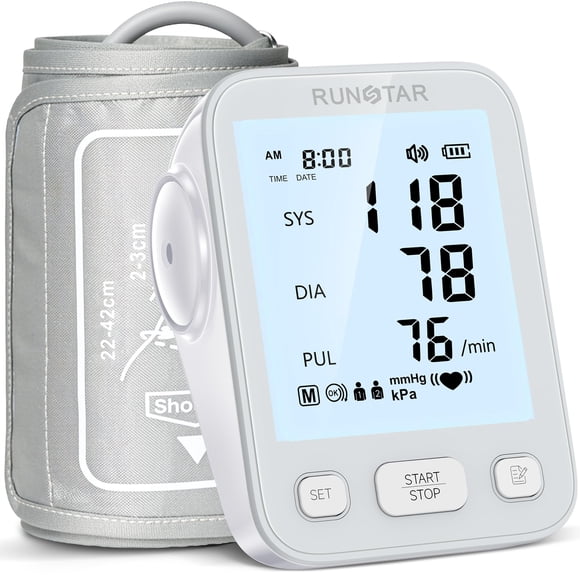 Monitor de presión arterial Runstar 22-42 cm Gris 2x99 Memoria