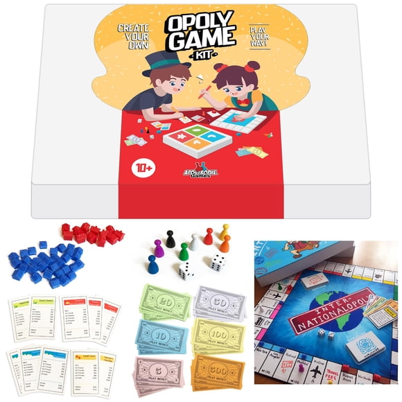 Juegos de mesa Apostrophe Games Crea tu propio Opolio con accesorios