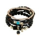 thumbnail image 2 of Pulsera De Cuentas Apilables, Regalo De Joyería De Moda Multicolor, Multicapa, Negro Bohemio, 2 of 5
