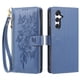 thumbnail image 2 of Funda Billetera Floral en Relieve samsung galaxy A24 4G con Tarjetero y Cremallera Azul, 2 of 6