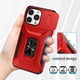 thumbnail image 5 of Funda Armada para iPhone 13 Pro Max con Tapa Deslizante y Soporte Magnético Giratorio Rojo, 5 of 5