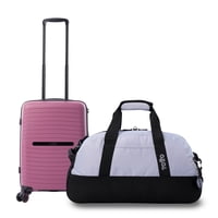 Pack Maleta De Cabina Rosada Wave + Bolso Active S Morado Totto