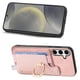 thumbnail image 4 of Funda Magnética Para Samsung Galaxy S25 Plus Con Billetera Y Anillo Protector Resistente Rosa, 4 of 5