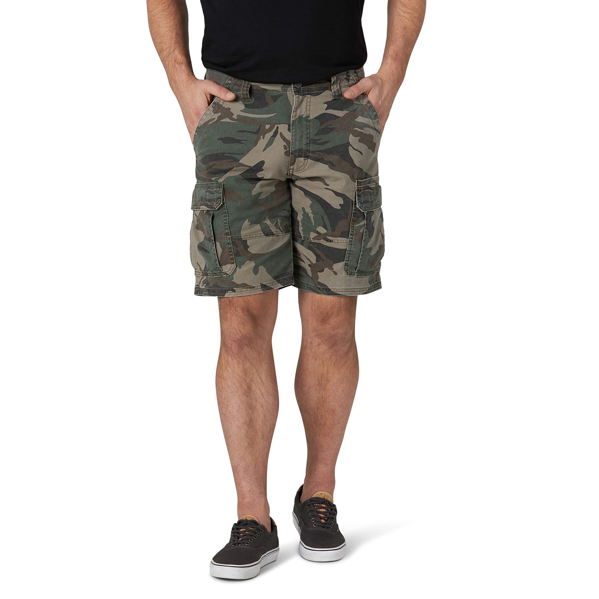 Pantalón Corto Cargo Wrangler Authentics Classic Para Hombre, Color Verde 34
