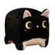 thumbnail image 1 of Cojín De Juguete De Peluche De Gato, Juguete De Gato De Peluche Lindo Para Niños Y Niñas, Regalo De Vacaciones Negro, 1 of 3