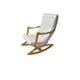 thumbnail image 2 of Silla Mecedora Con Apoya Brazo Ecocuero Beige, 2 of 3