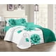 thumbnail image 1 of Cubrecama King Grande Quilt Verano Moderno Elegante Tf Turquesa Tf Cc502, 1 of 3