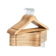thumbnail image 1 of Perchas de madera StorageWorks, paquete de 20, color madera natural, 1 of 9