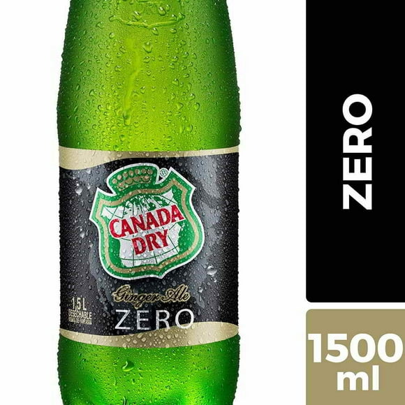 Bebida Ginger Ale Zero Botella, 1,5 L