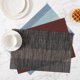 thumbnail image 4 of suxuMhao Manteles Individuales Tejidos Paquete de 6 18"X12" Azules Lavables Resistentes Al Calor Manteles Individuales para Mesa de Comedor Duraderos Antideslizantes Manteles de Cocina Reutilizables, 4 of 4
