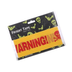 Genérico - Cinta De Precaución De Halloween, Decoraciones Realistas Para Fiestas, Para Jardín, Patio, Letras Rojas