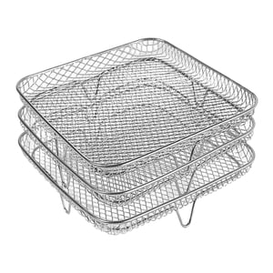 Magideal - Rejilla Para Freidora De Aire De Tres Capas, Accesorios Para Freidora, Rejilla Para Freidora De Carnes Reutilizables, Cesta Para Hornear, Sartén Para