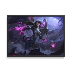 Creango - Cuadro Poster Enmarcado League Of Legends Kai Sa Decorativo