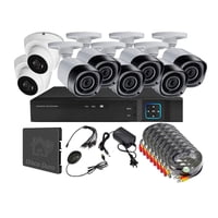 Vipa - Kit 8 Cámaras Seguridad Mixto Hd Con Disco Duro M82Ldd