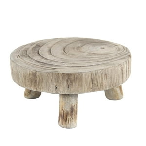 Genérico - Accesorios Del Soporte De Exhibición De La Planta Con El Color De Madera S Del Taburete Del Macetero De Madera De Moda De 4 Patas