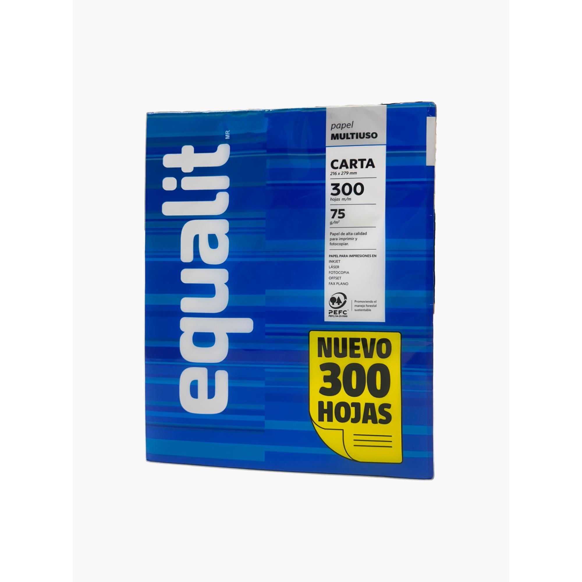 Resma De Papel Tamaño Carta 300h Papel Multiuso Equalit