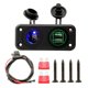 thumbnail image 2 of Car Auto Motocicleta 12V 24V Cargador USB Panel De Enchufe Para Barco Marino ATV, 2 of 5